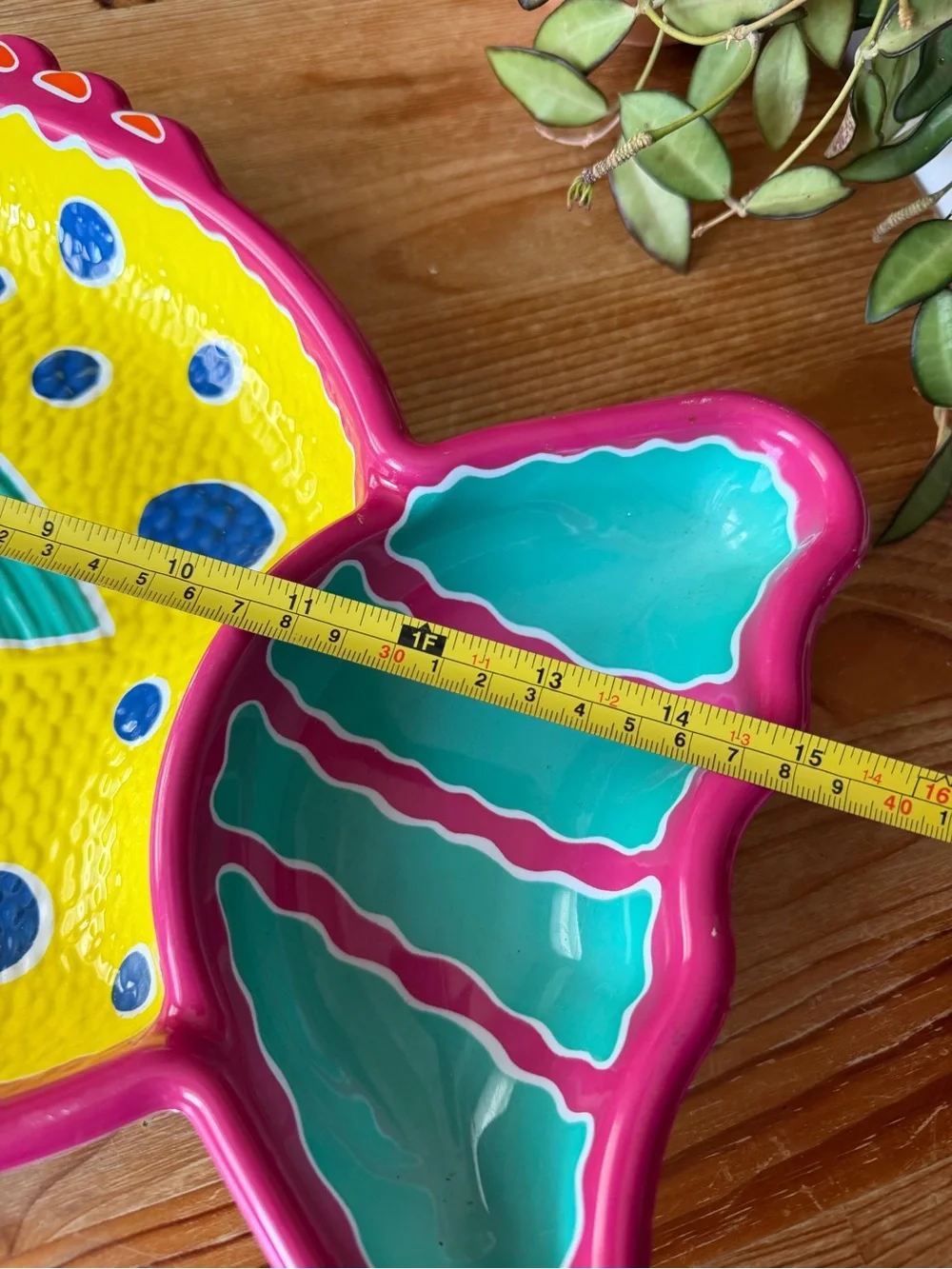 Vintage Colorful Fish-Shaped Serving Dish